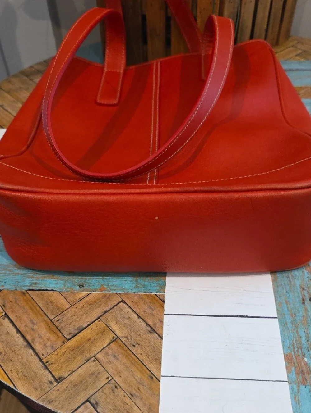 Coach Red Vintage Lunch Tote